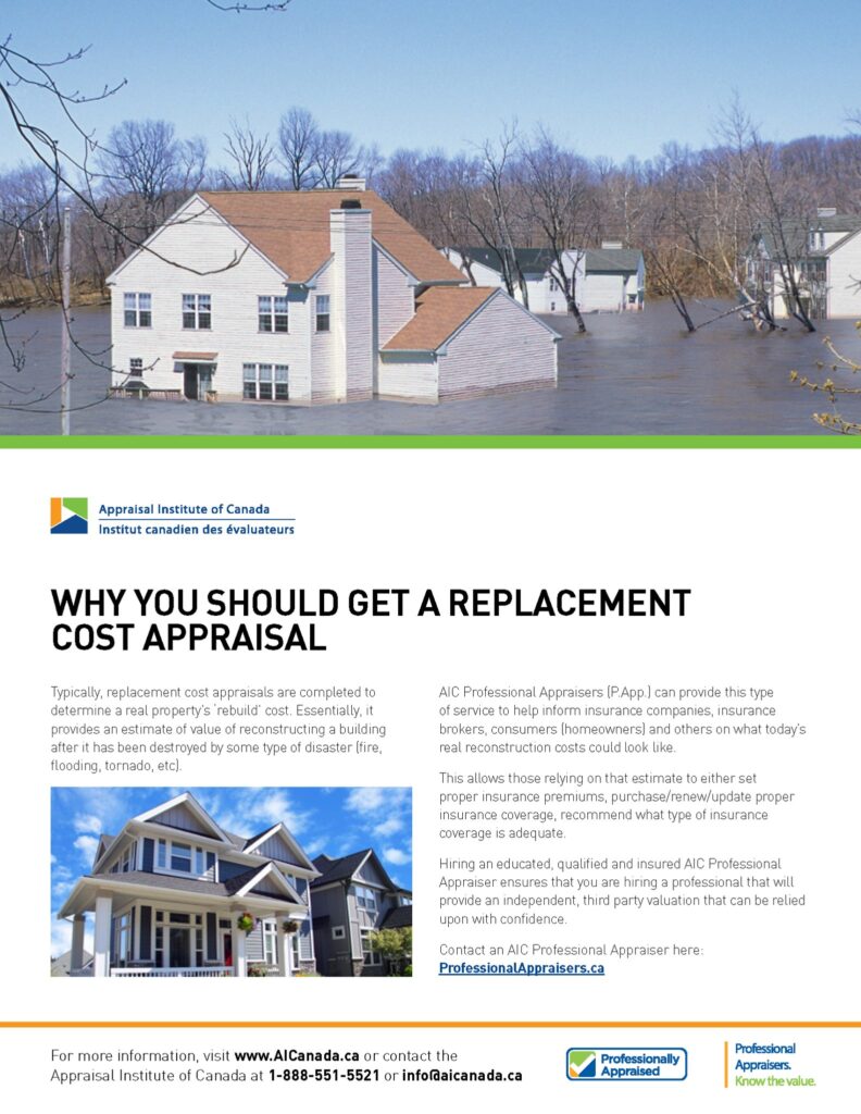 Why Should You Complete a Replacement Cost Appraisal